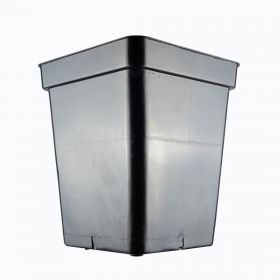 MACETA CUADRADA NEGRA 11LT