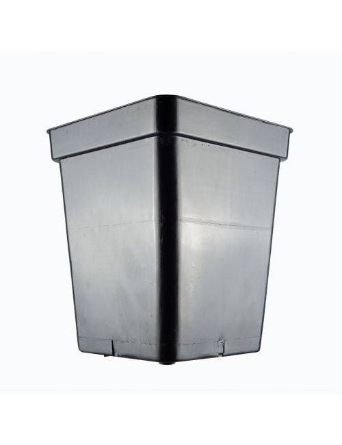 MACETA CUADRADA NEGRA 11LT